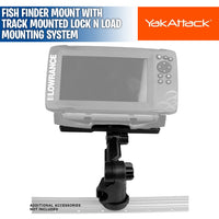 Rectangular Fish Finder Mount with Track Mounted LockNLoad Mounting System - YakAttack