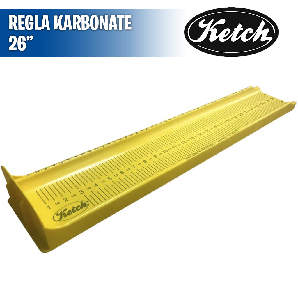 Ketch Fishing Ruler Regla Karbonate 26