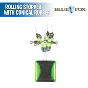 Rolling Stopper with Conical Rubber - Blue Fox