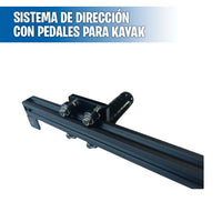 Sistema de dirección con pedales para kayak