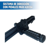 Sistema de dirección con pedales para kayak