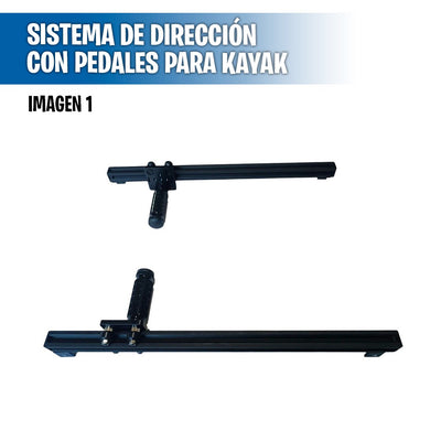 Sistema de dirección con pedales para kayak