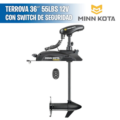 Terrova 36″ 55Lbs 12V, con Switch de Seguridad - Minn Kota