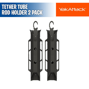 Tether Tube Rod Holder 2 Pack With Mounting Hardware - YakAttack