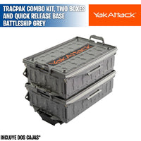 TracPak Combo Kit, Two Boxes and Quick Release Base - YakAttack
