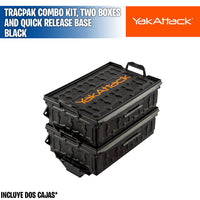 TracPak Combo Kit, Two Boxes and Quick Release Base - YakAttack