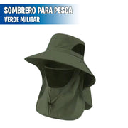 Sombrero con cubierta para cuello y cara Unisex