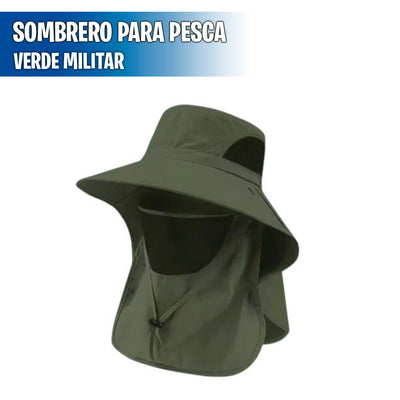 Sombrero con cubierta para cuello y cara Unisex