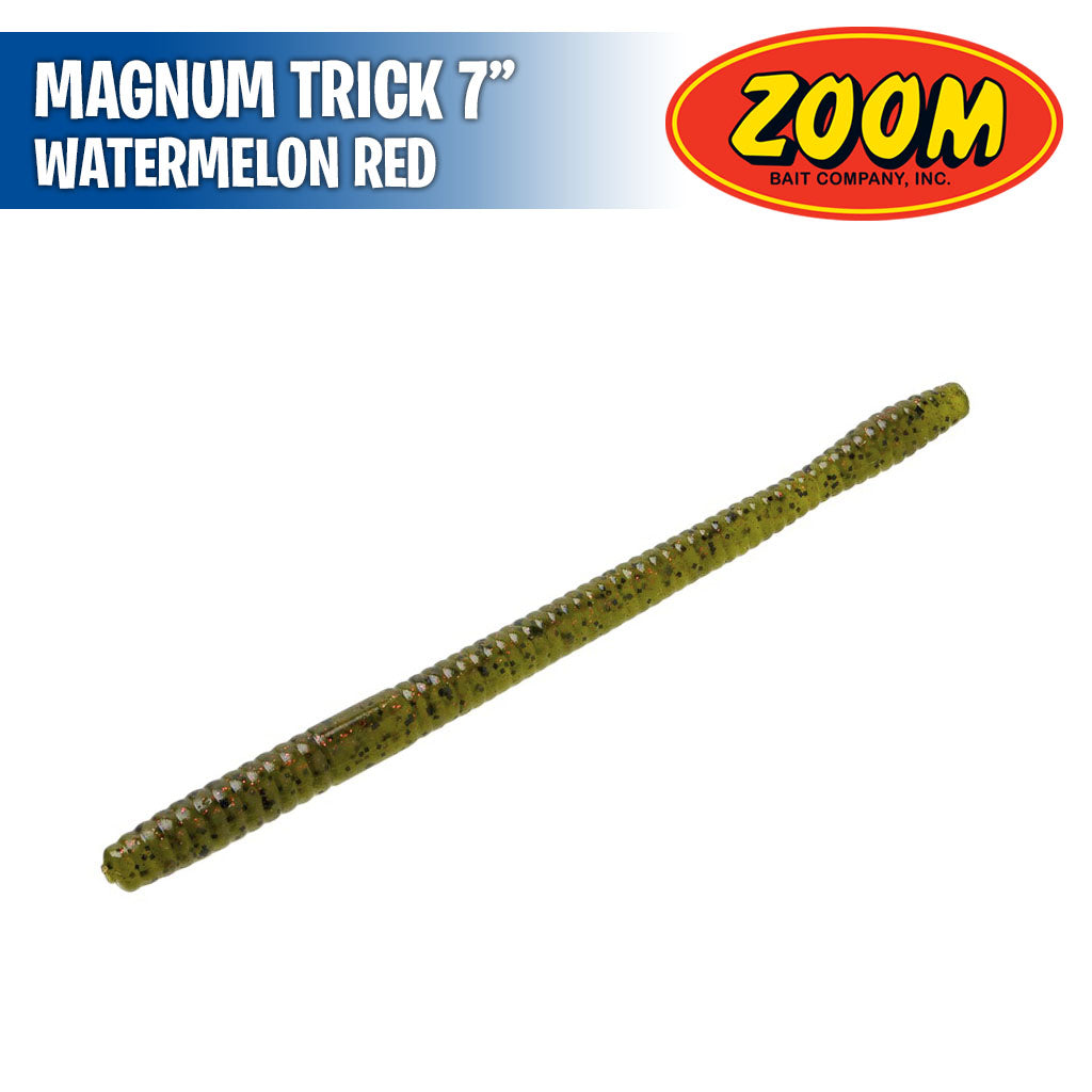 Zoom Magnum Trick Worm, Confezione Da 8, 7", Mora, 115229X
