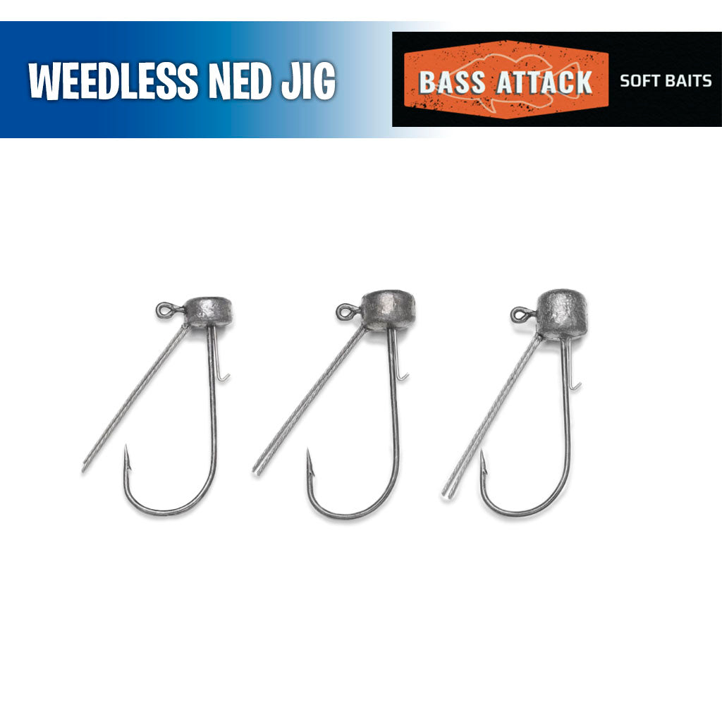 25-Pack Ned Rig Jig Heads – Weedless EWG Hooks – 1/8, 3/16, 1/4 Oz – For Bass & Trout