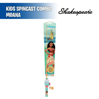Moana Kit Combo 2'6"  - Kids Fishing Combo Spincast - Shakespeare