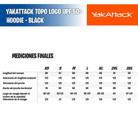 YakAttack Topo Logo UPF 50+ Hoodie - Black - YakAttack