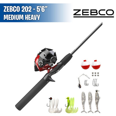 202 - 5'6″ - Medium Light - Spincast Combo Kit - Zebco