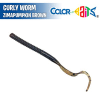 Curly Worm 7" - Color Baits