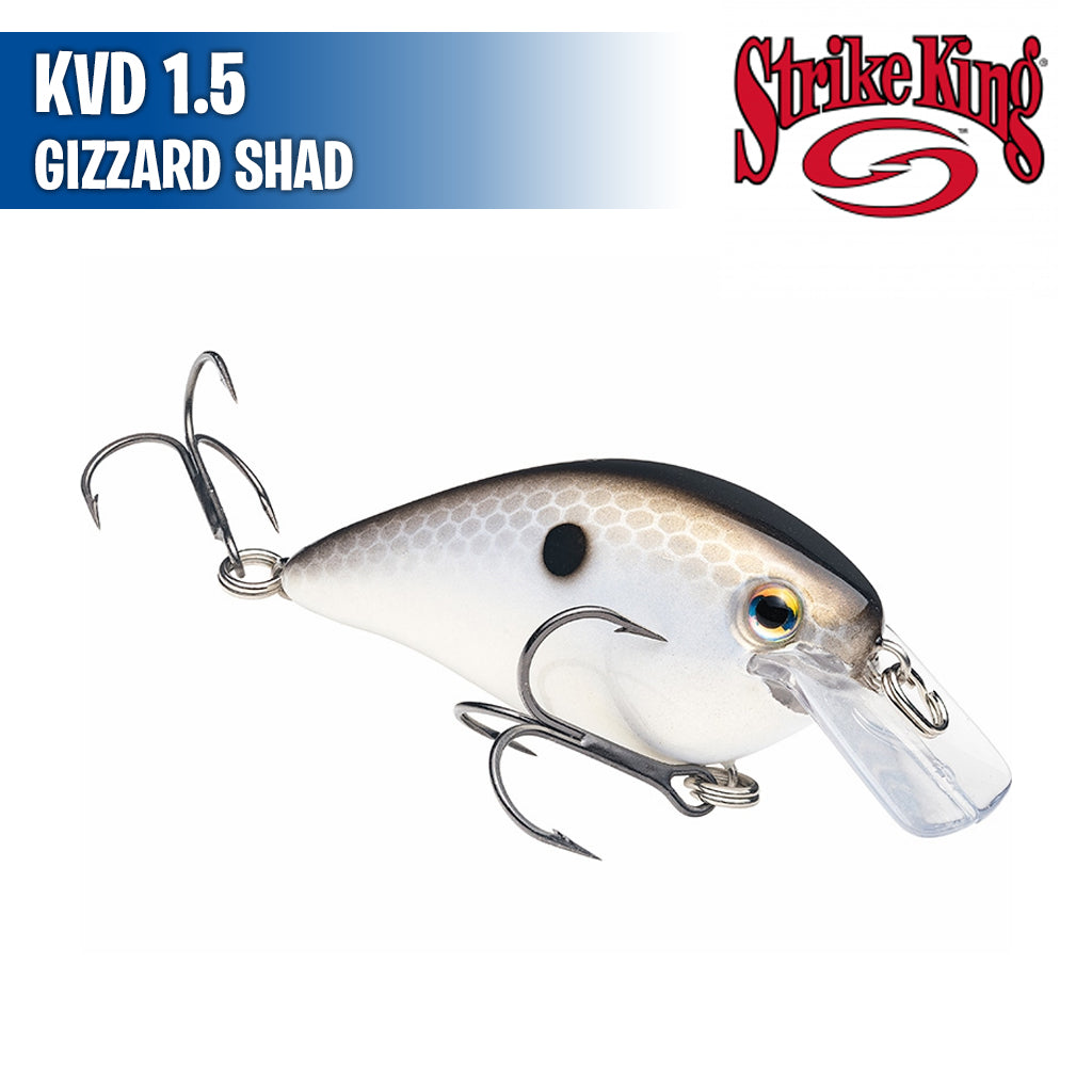 Lot De 3 Leurres Crankbait Strike King KVD1.5 Hard Knock - Bec Carré - Neuf étiqueté