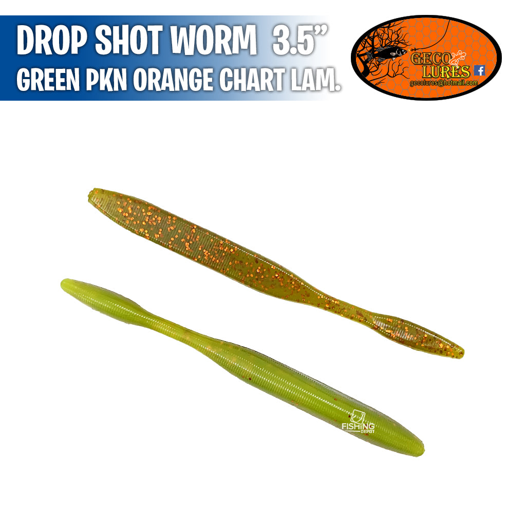Drop Shot Worm 3.5" - Geco Lures