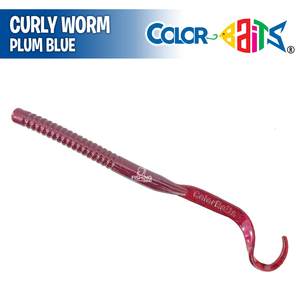 Curly Worm 7" - Color Baits